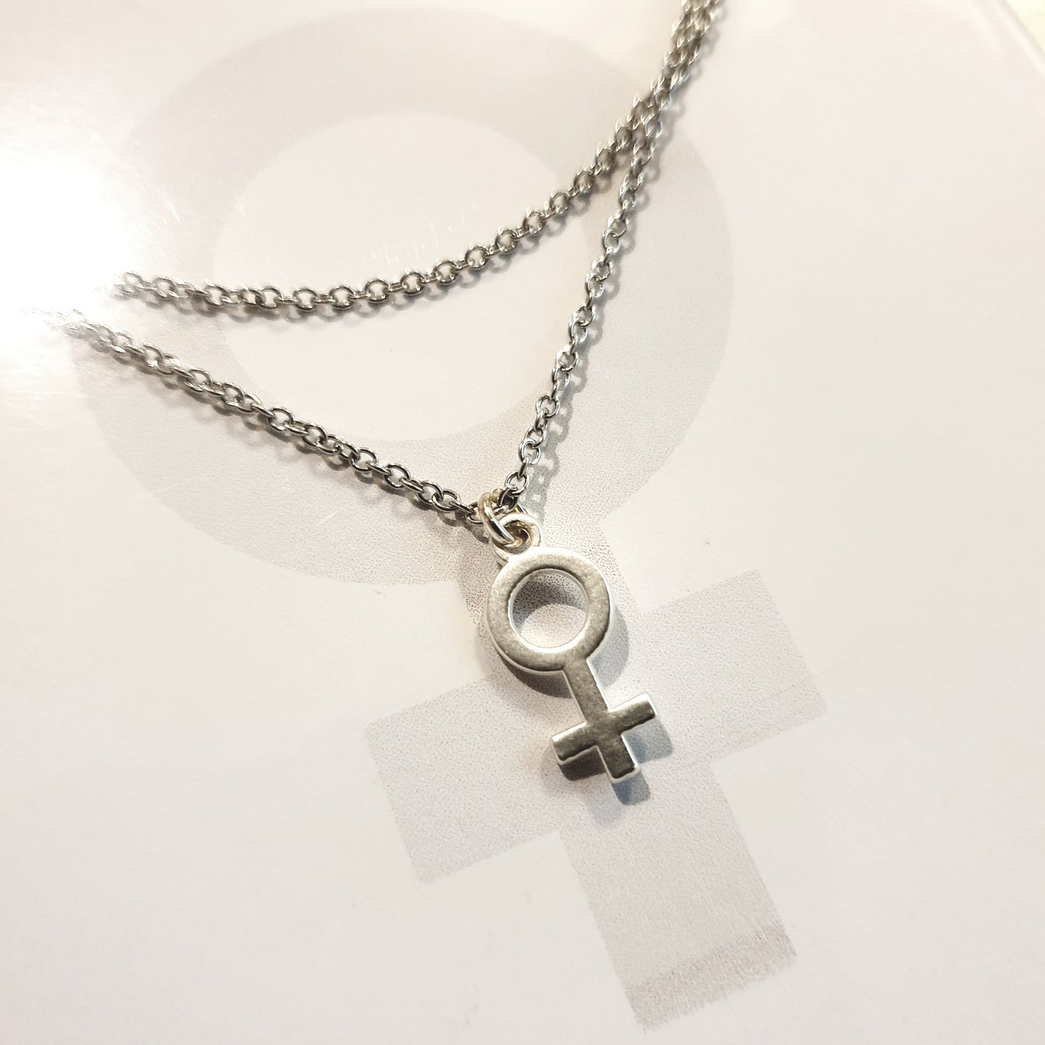 Feminism feminist halsband rostfritt-stål my-body-my-mind berlock budskap quote piadeveen deveendesign