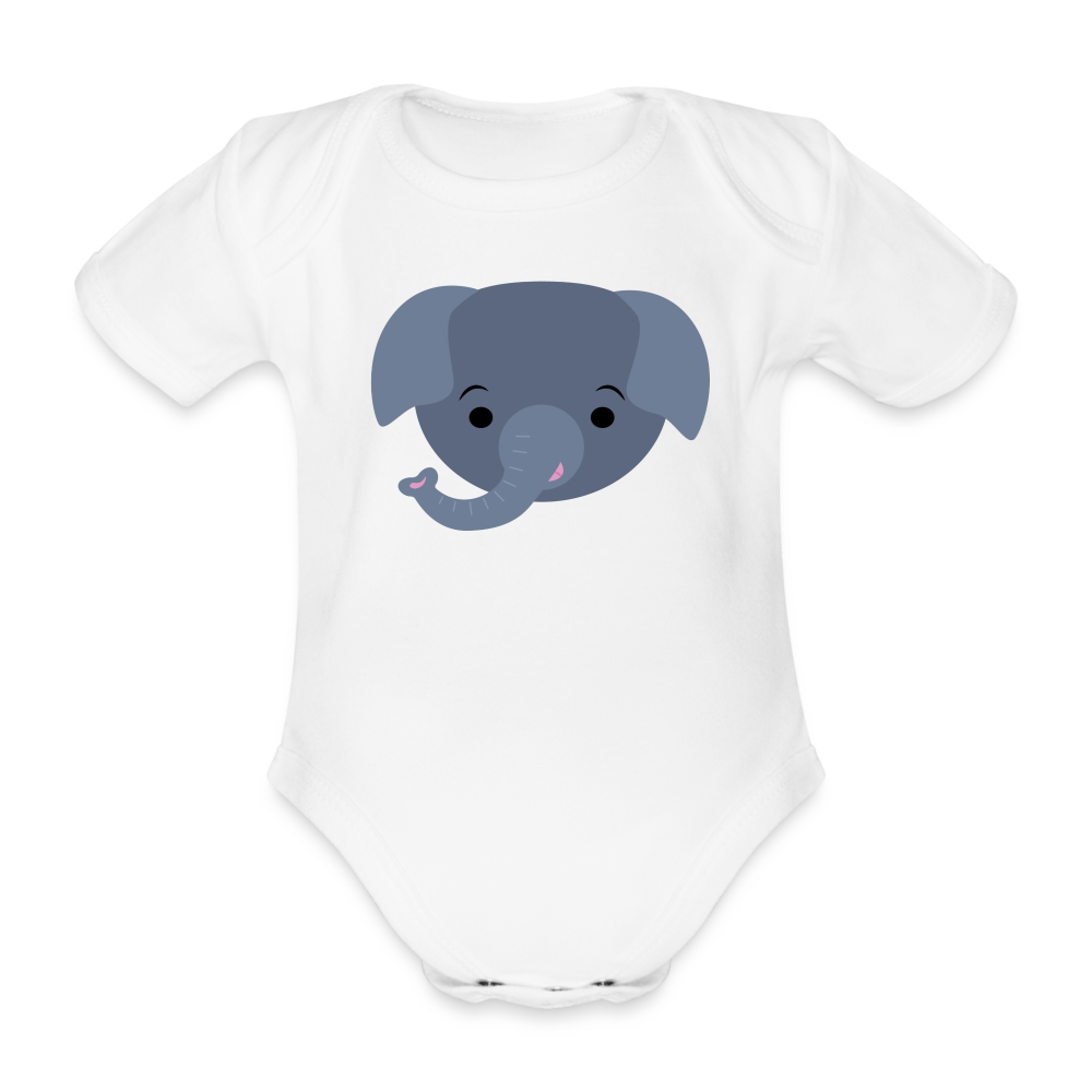 Baby-Kortärmad body - white