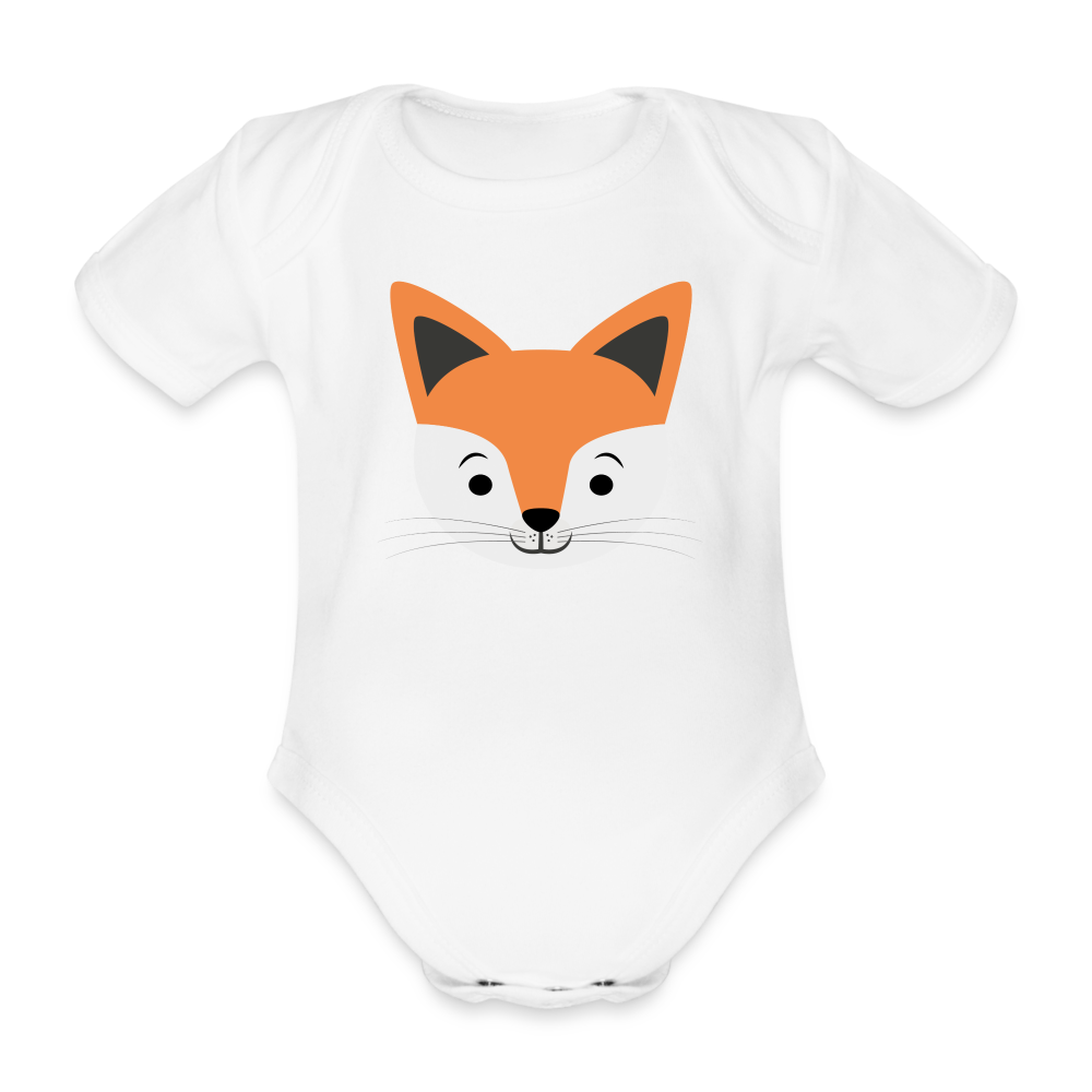 Baby-Kortärmad body - white