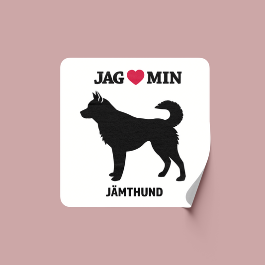 Jämthund - Klistermärke