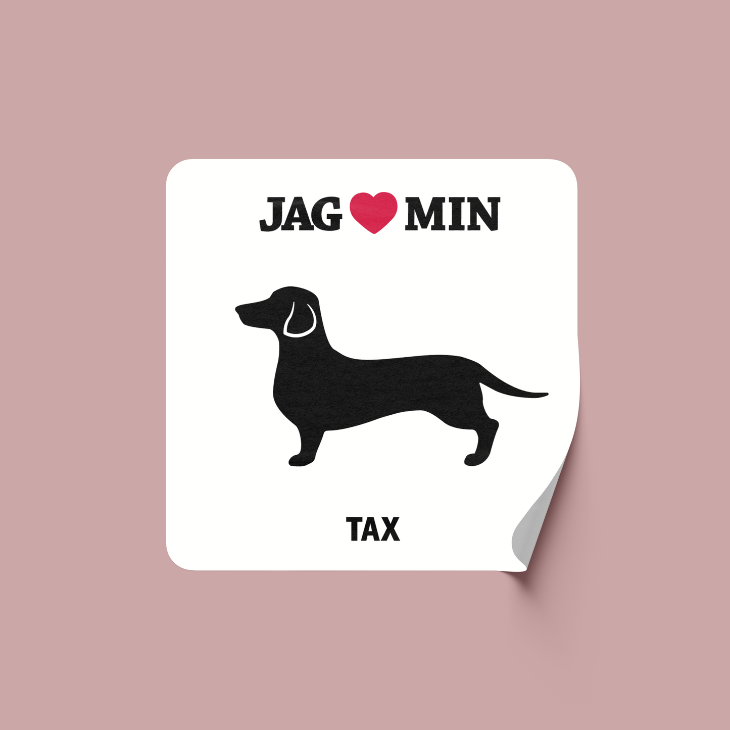 Tax - Klistermärke