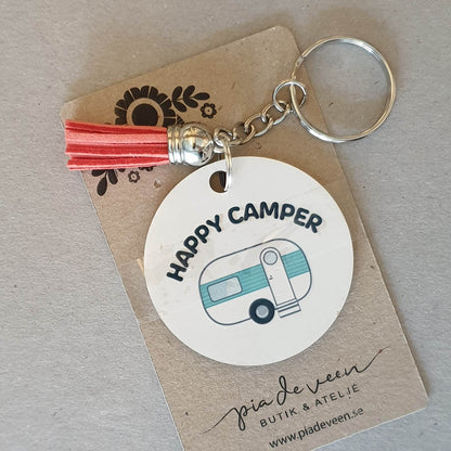 Nyckelring Happy camper