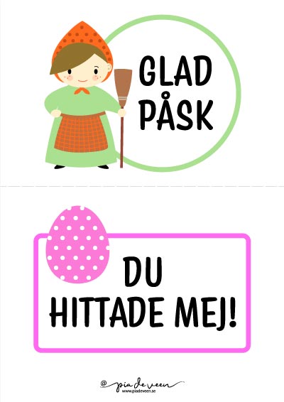 Äggjakt - Skyltar